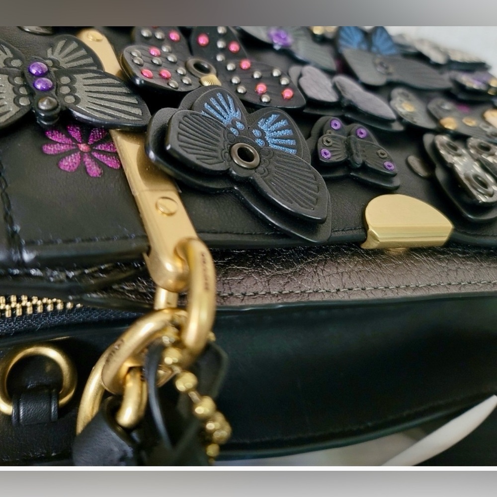 NEW! RARE Coach Dreamer with Butterfly 🦋 Applique Shoulder Bag Purses Designer - Picture 5 of 10